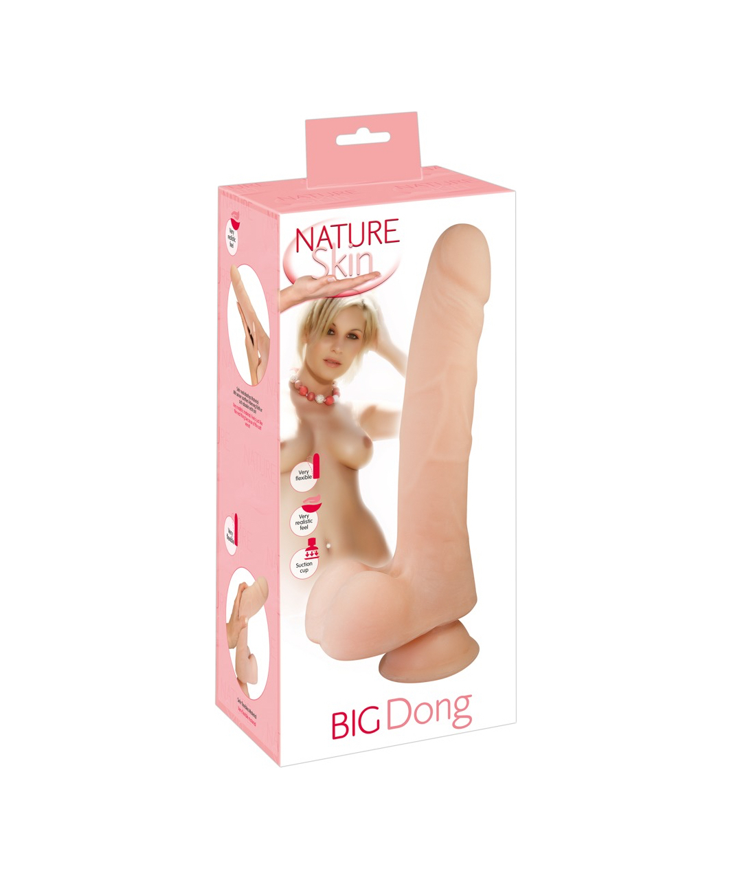 Nature Skin Big Dong mīksta TPE dildo