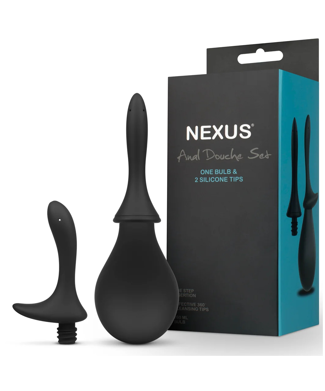Nexus Anal Douche Set with Two Silicone Tips