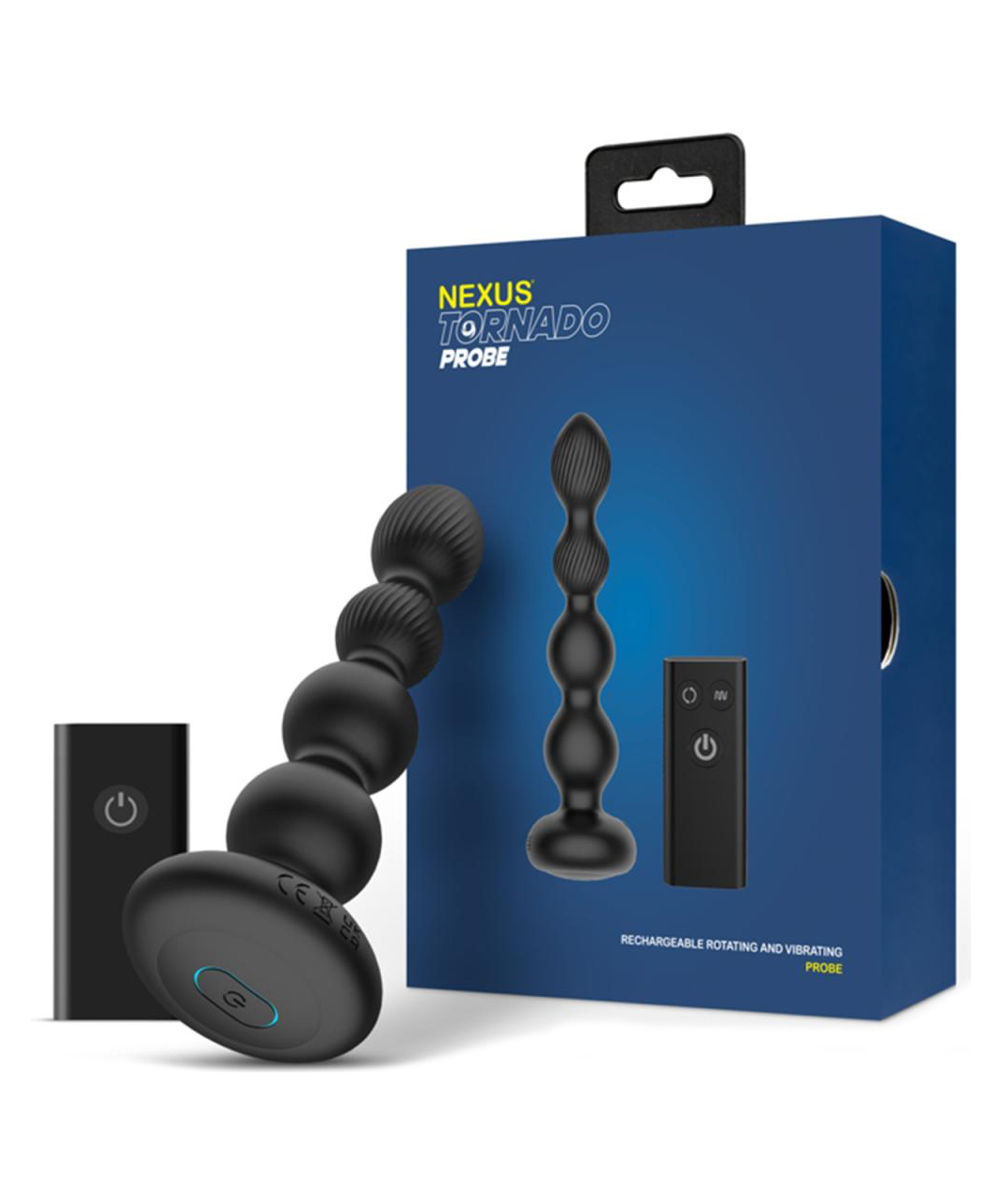 Nexus Tornado rotējošs anālais vibrators ar tālvadības pulti