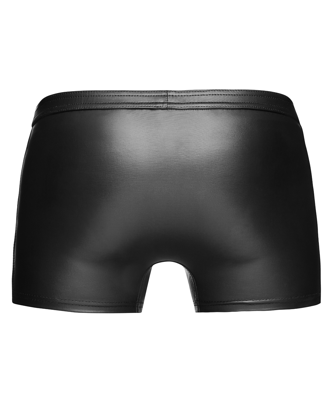 Noir Handmade black boxer briefs with vinyl pattern