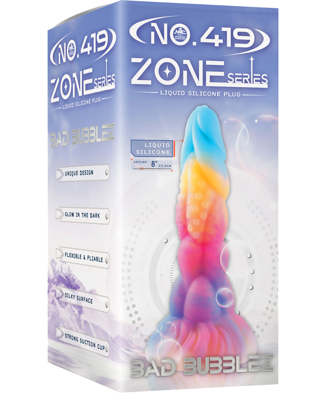 NMC ZONE Series Glow-in-the-Dark Fantasy Silicone Dildo