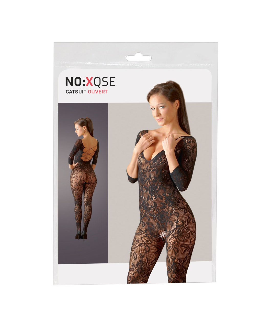 NO:XQSE black crotchless bodystocking