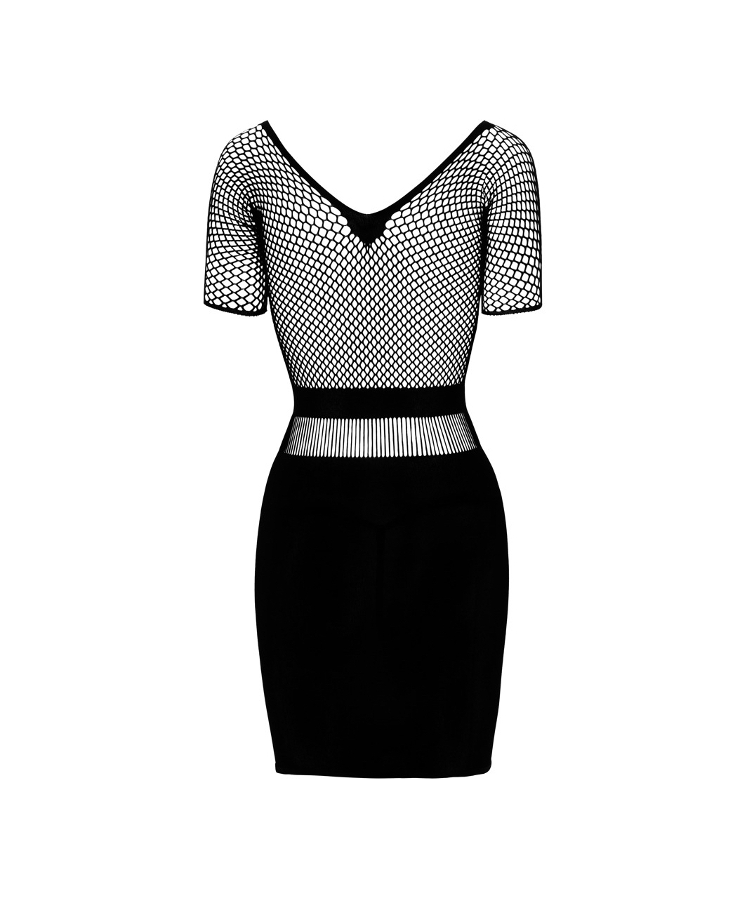 NO:XQSE black net mini dress