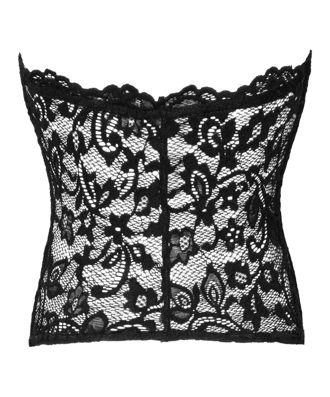 Noir Handmade black lace bustier