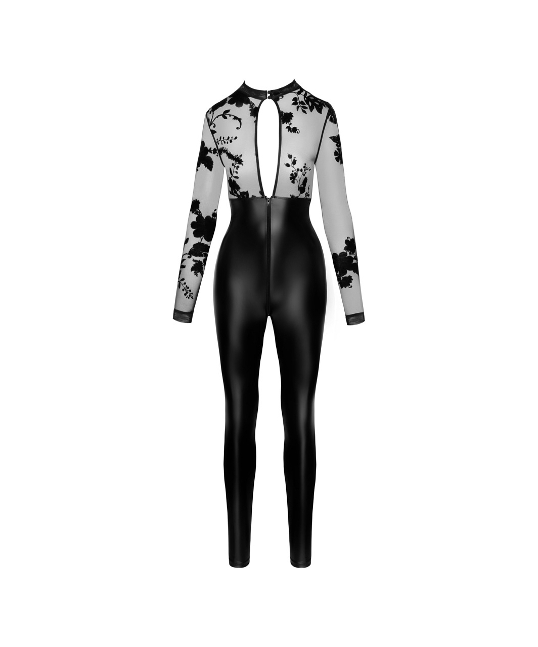 Noir Handmade black matte look catsuit