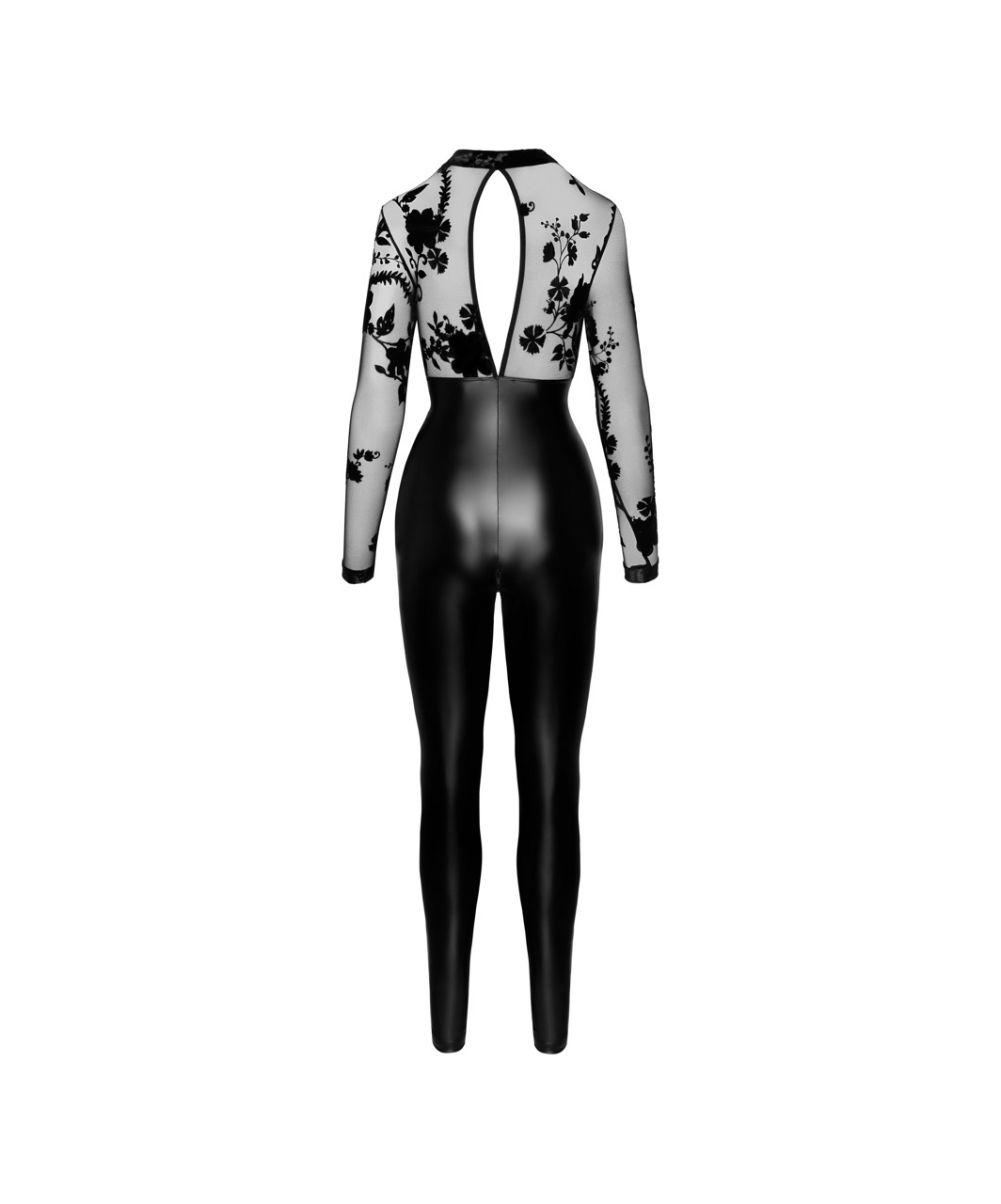 Noir Handmade black matte look catsuit