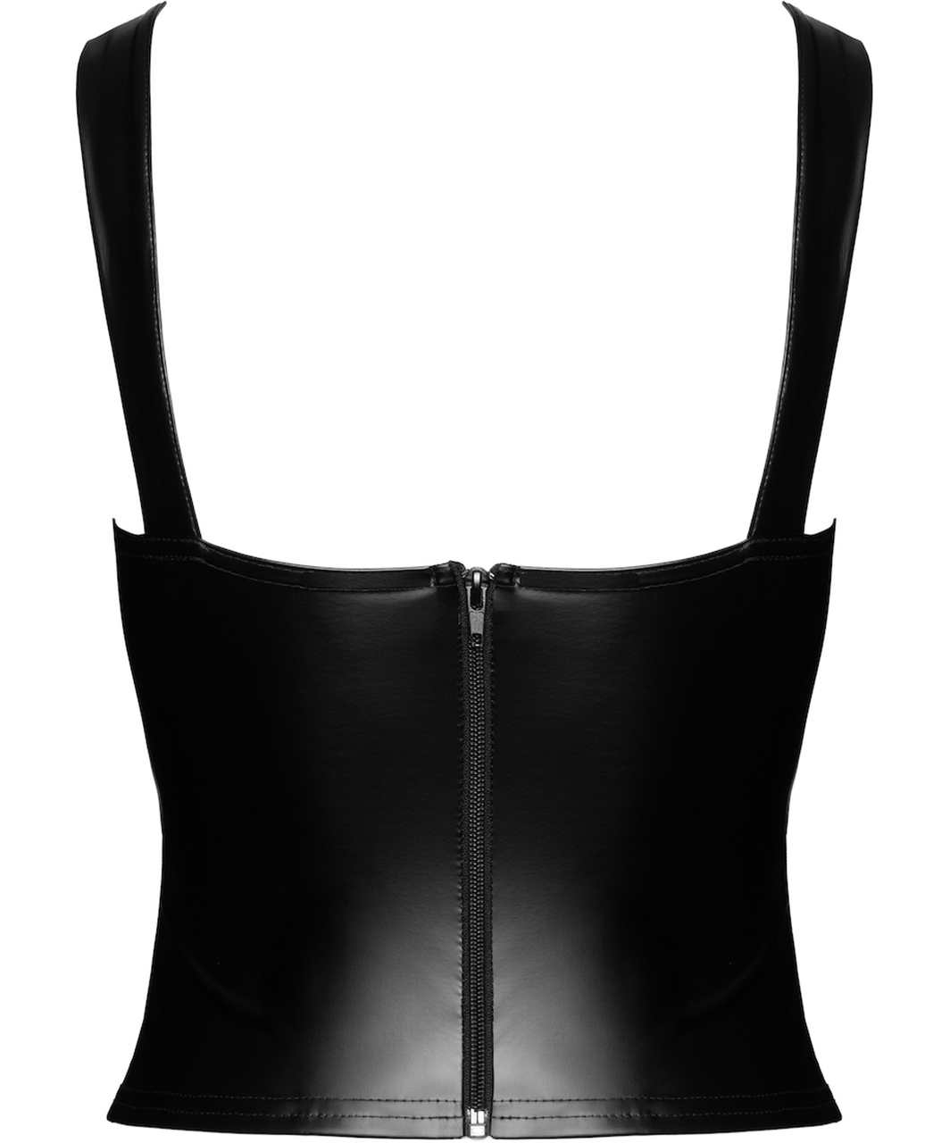 Noir Handmade Kink Royal F365 melna krūšturkorsete ar šņorējumu