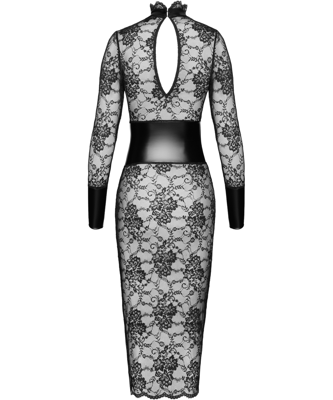 Noir Handmade Kink Royal F375 black lace dress with cincher