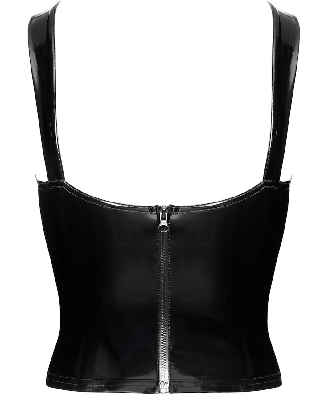 Noir Handmade Kink Royal F379 melna krūšturkorsete ar šņorējumu