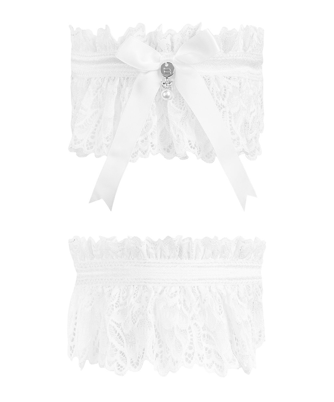 Obsessive Amor Blanco lace garter