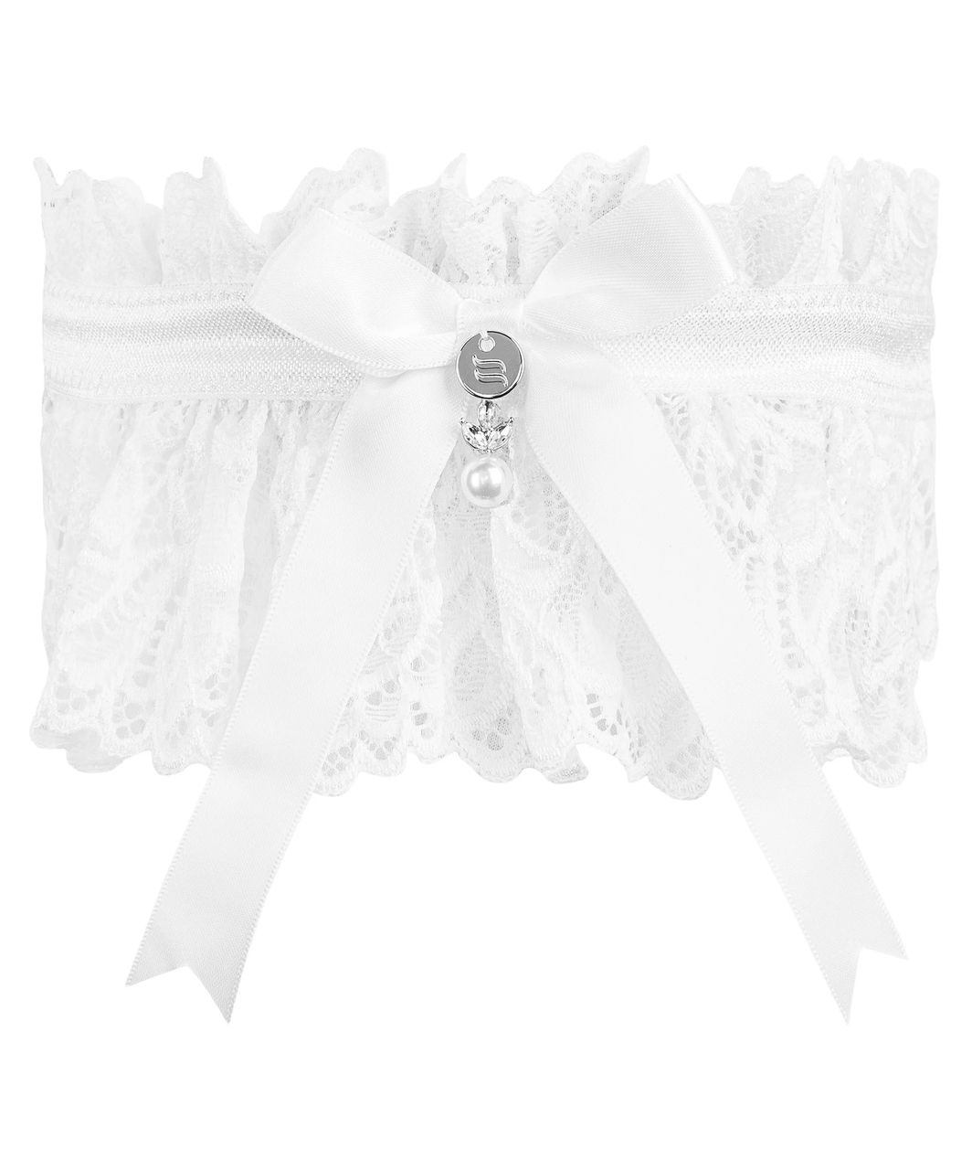 Obsessive Amor Blanco lace garter