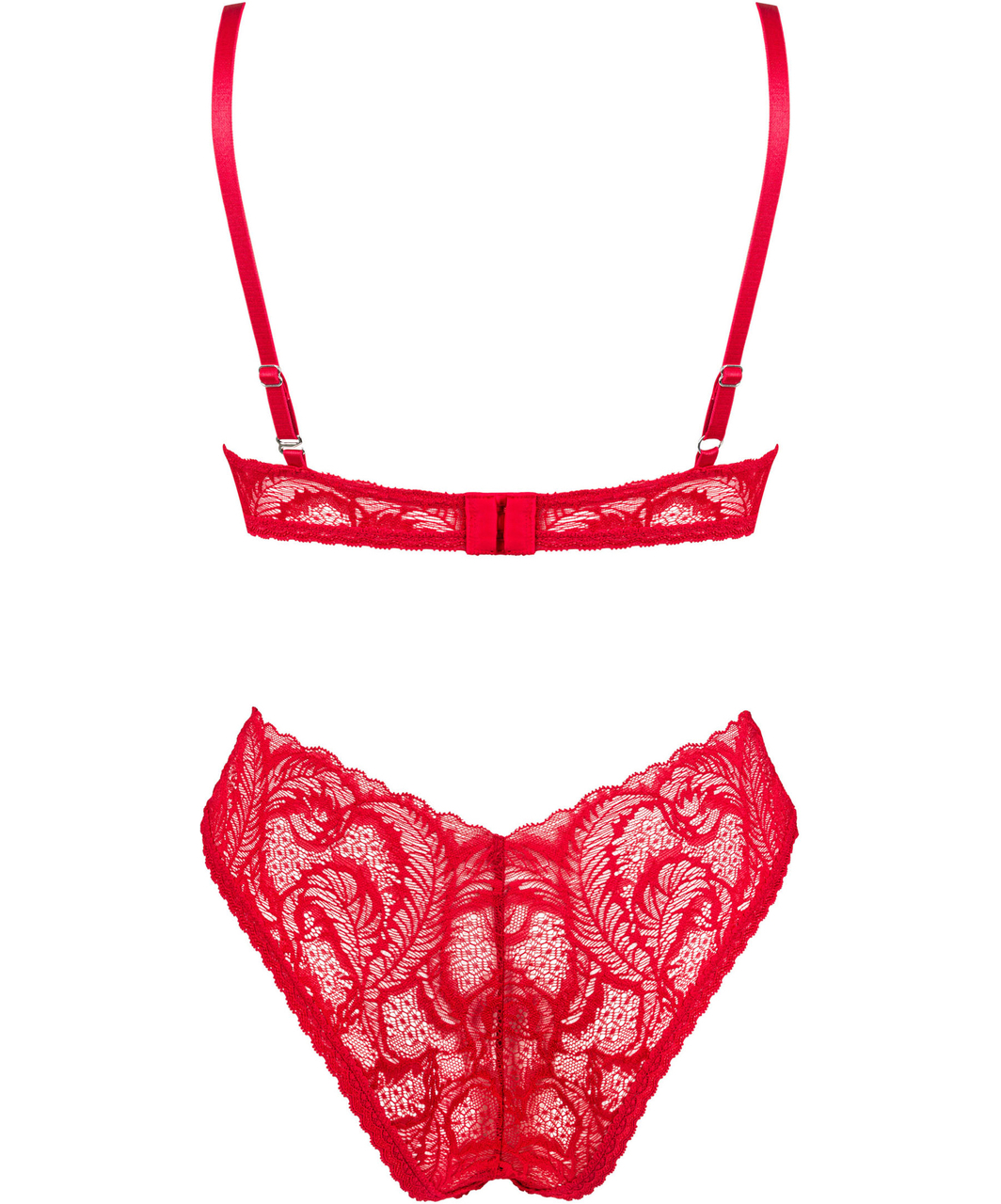 Obsessive Atenica red lace lingerie set