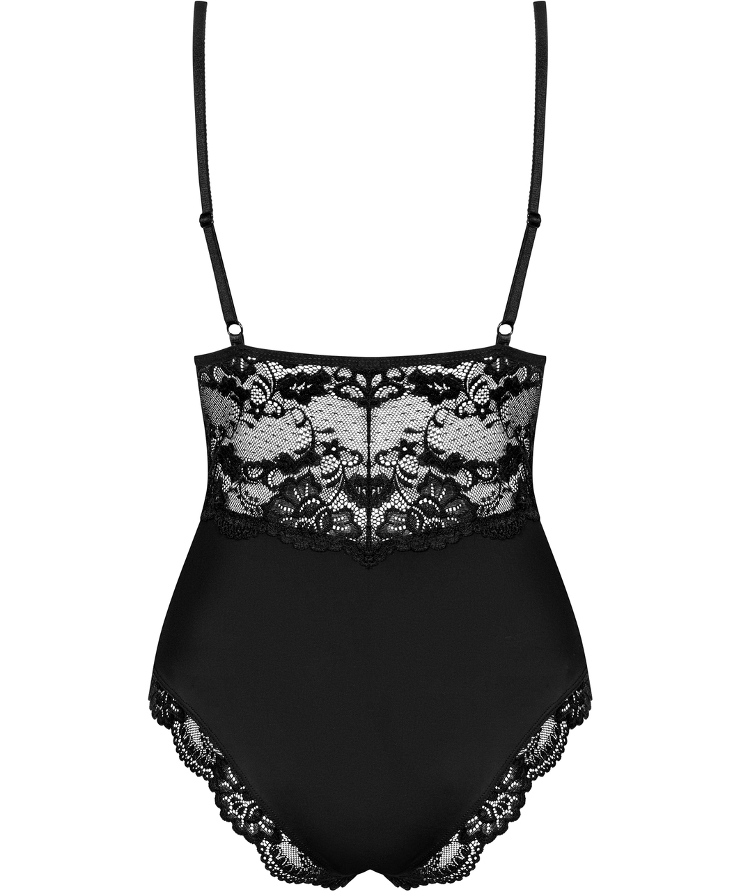 Obsessive черный боди с кружевом