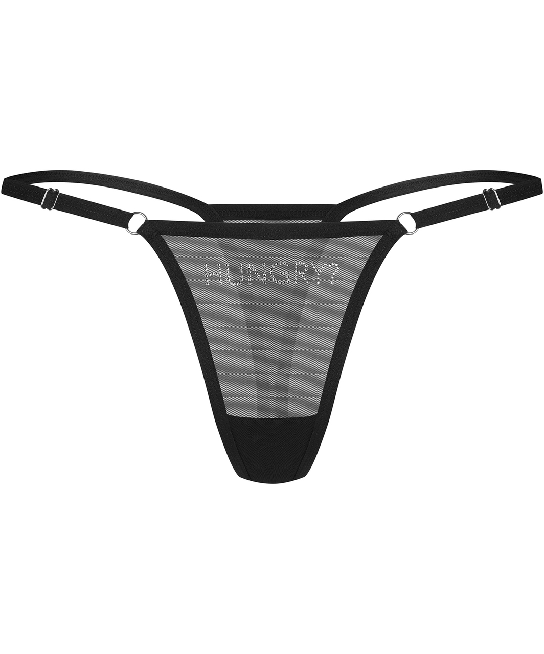 Obsessive черные стринги Hungry?