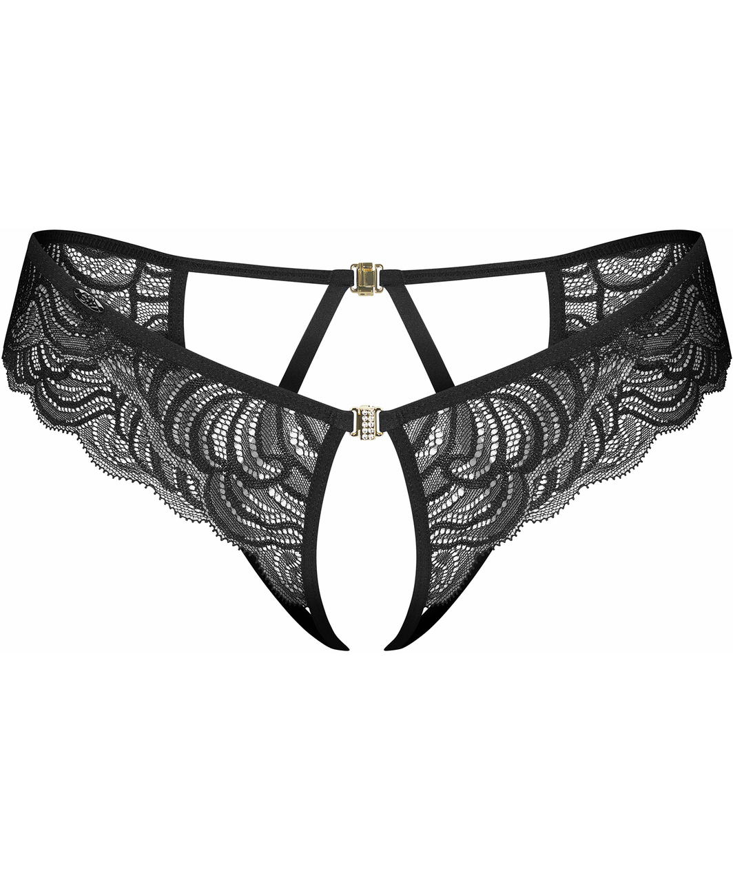 Obsessive Divienne juodos siaurikės atviru tarpkoju