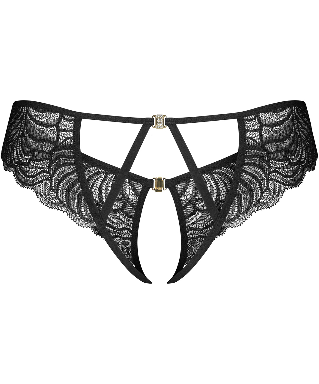 Obsessive Divienne juodos siaurikės atviru tarpkoju