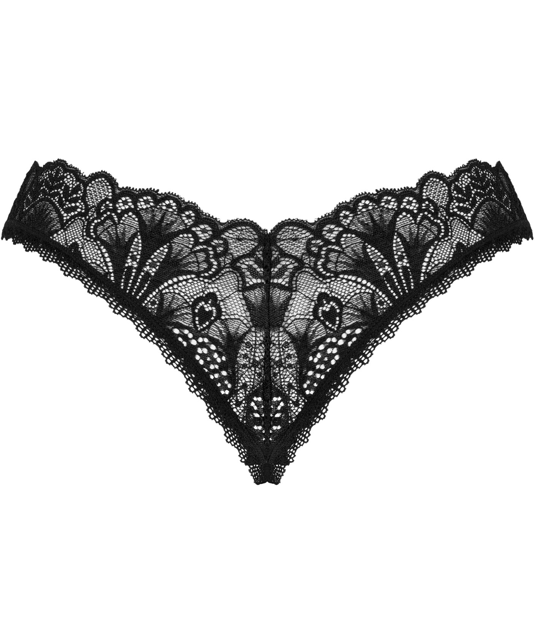 Obsessive Donna Dream black lace crotchless thong