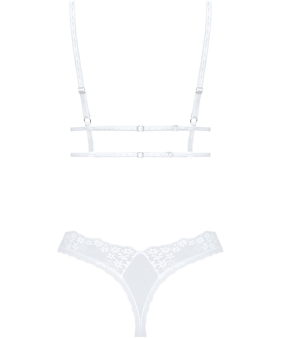 Obsessive Heavenlly white lace lingerie set