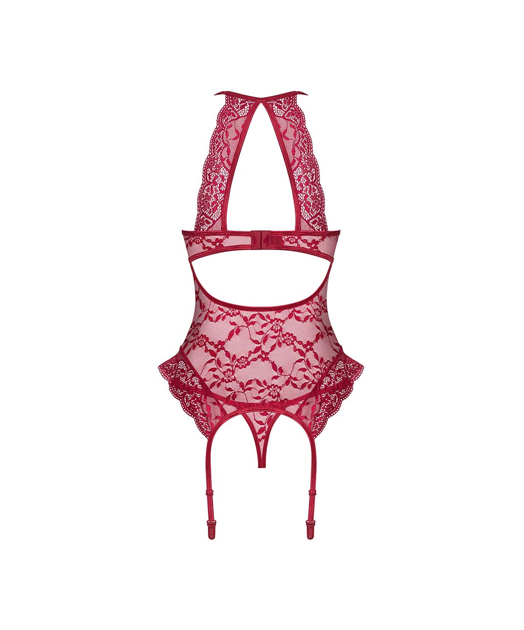 Obsessive Ivetta red lace basque with string