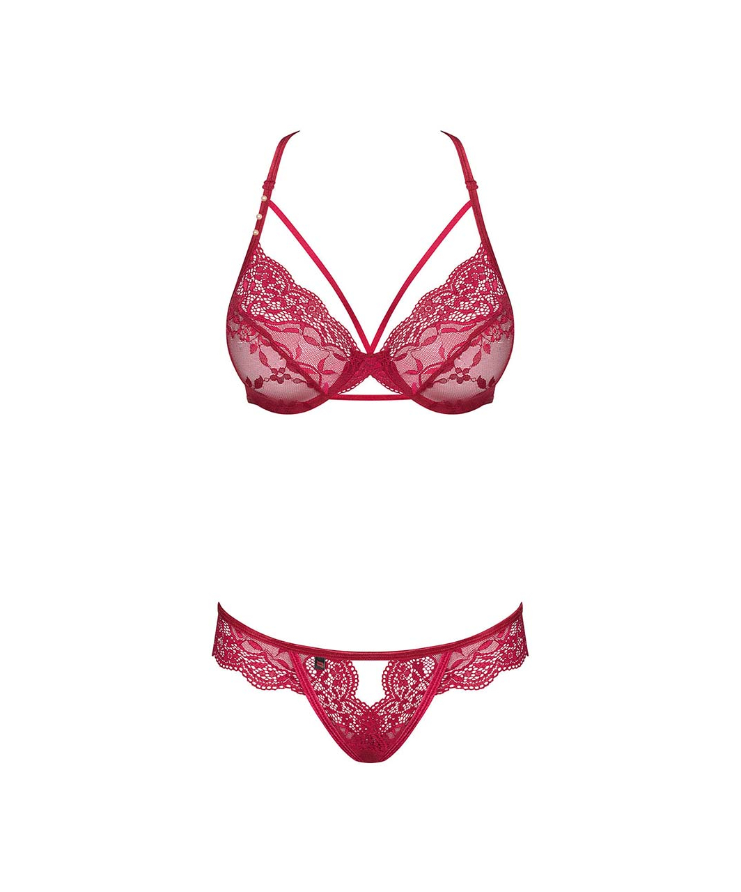 Obsessive Ivetta red lingerie set