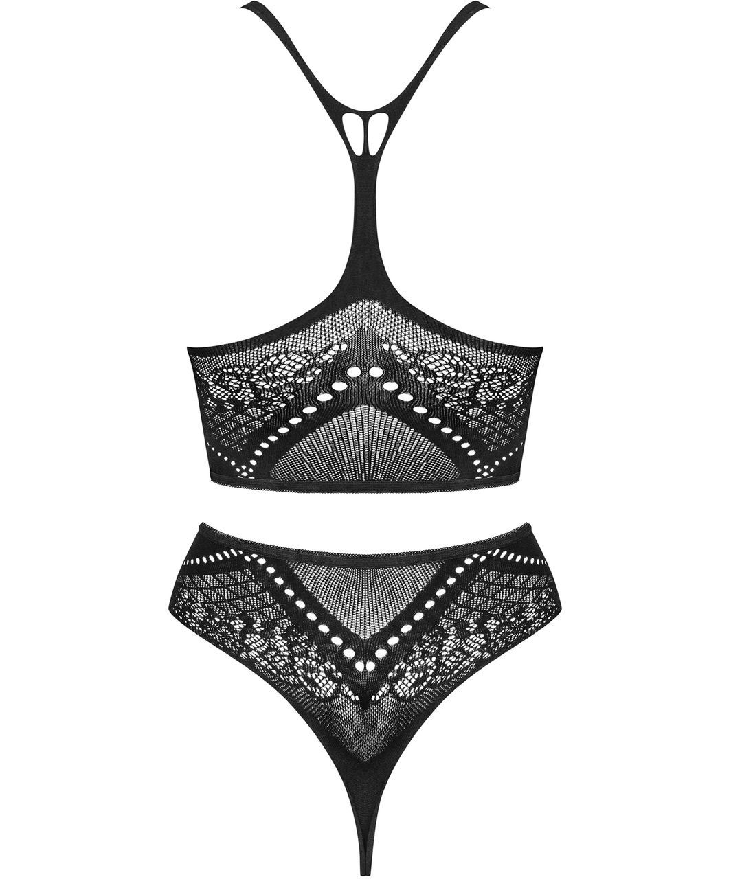 Obsessive K103 black net lingerie set
