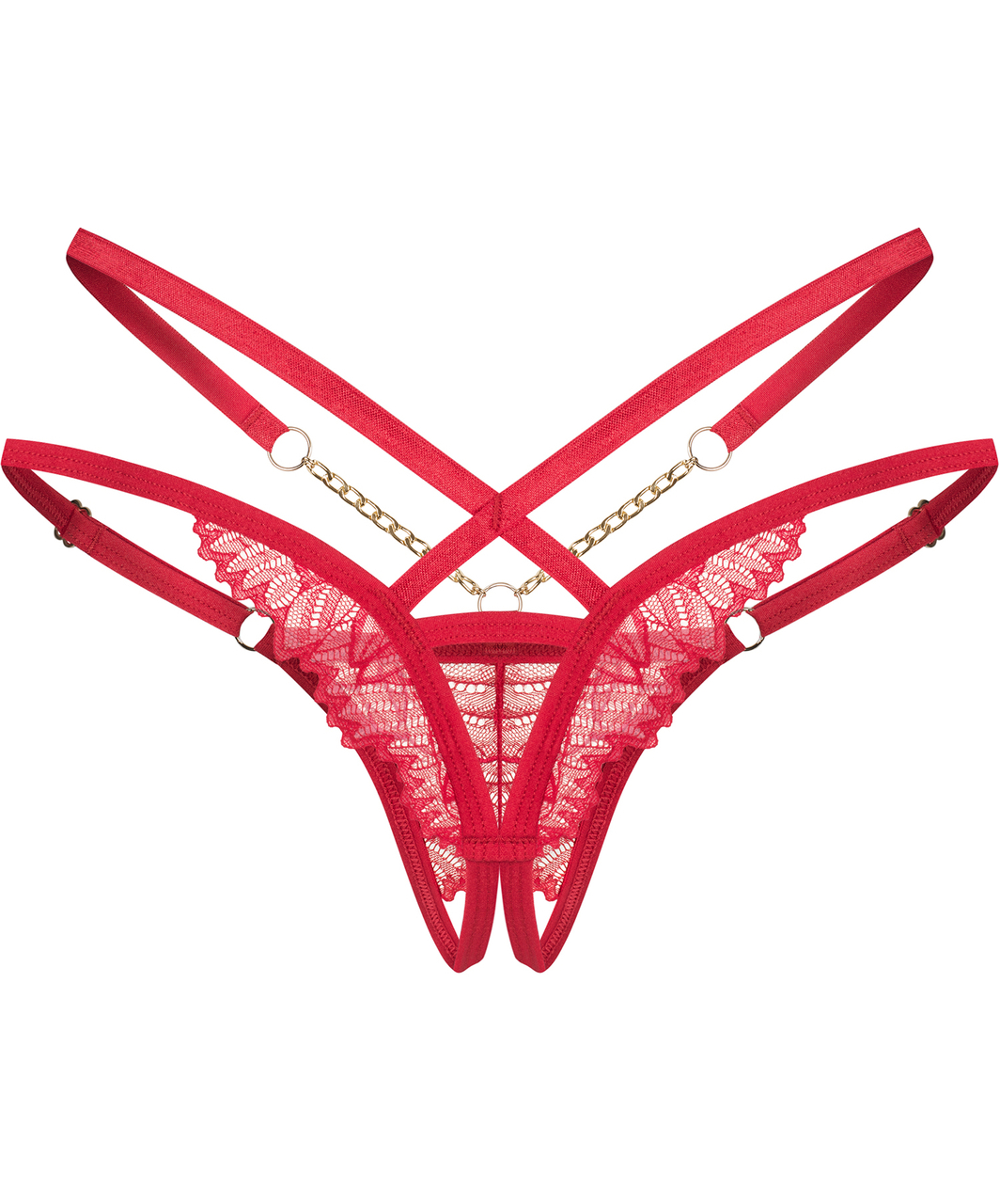 Obsessive Matildea red crotchless thong