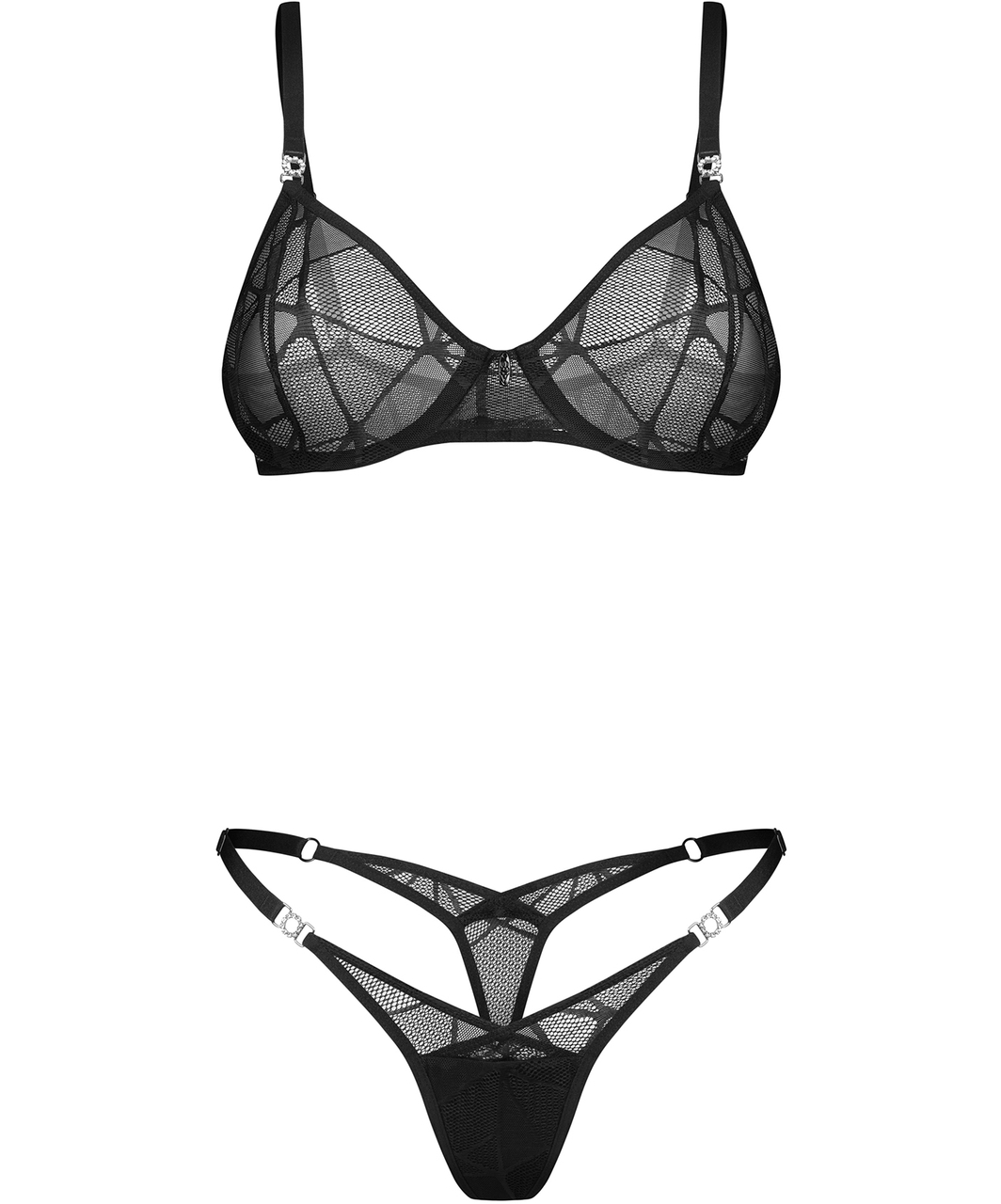 Obsessive Olianna juodų apatinių komplektas