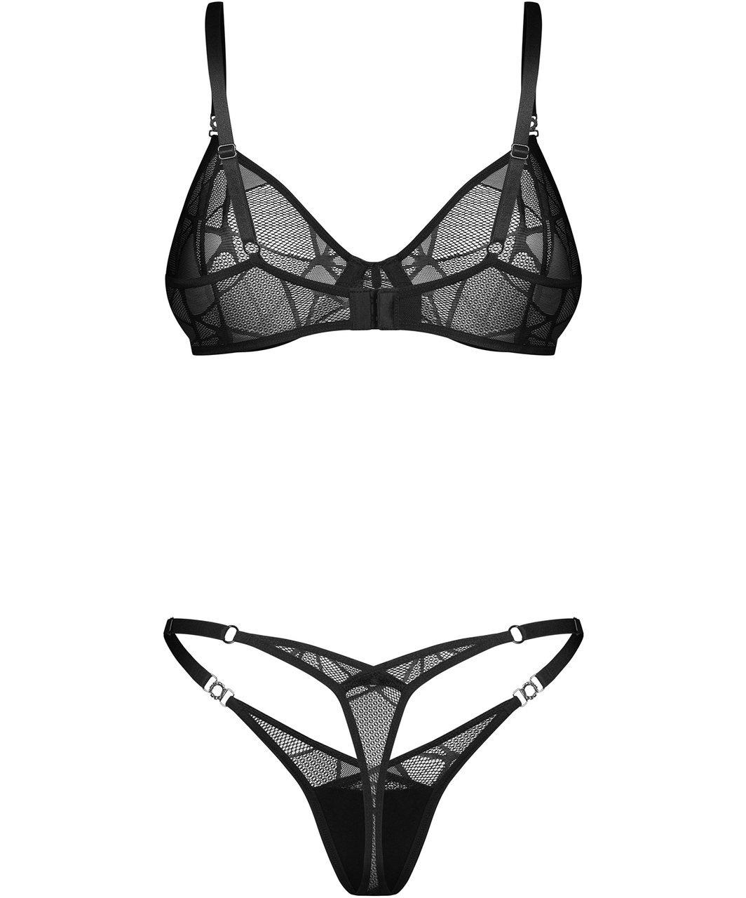 Obsessive Olianna juodų apatinių komplektas