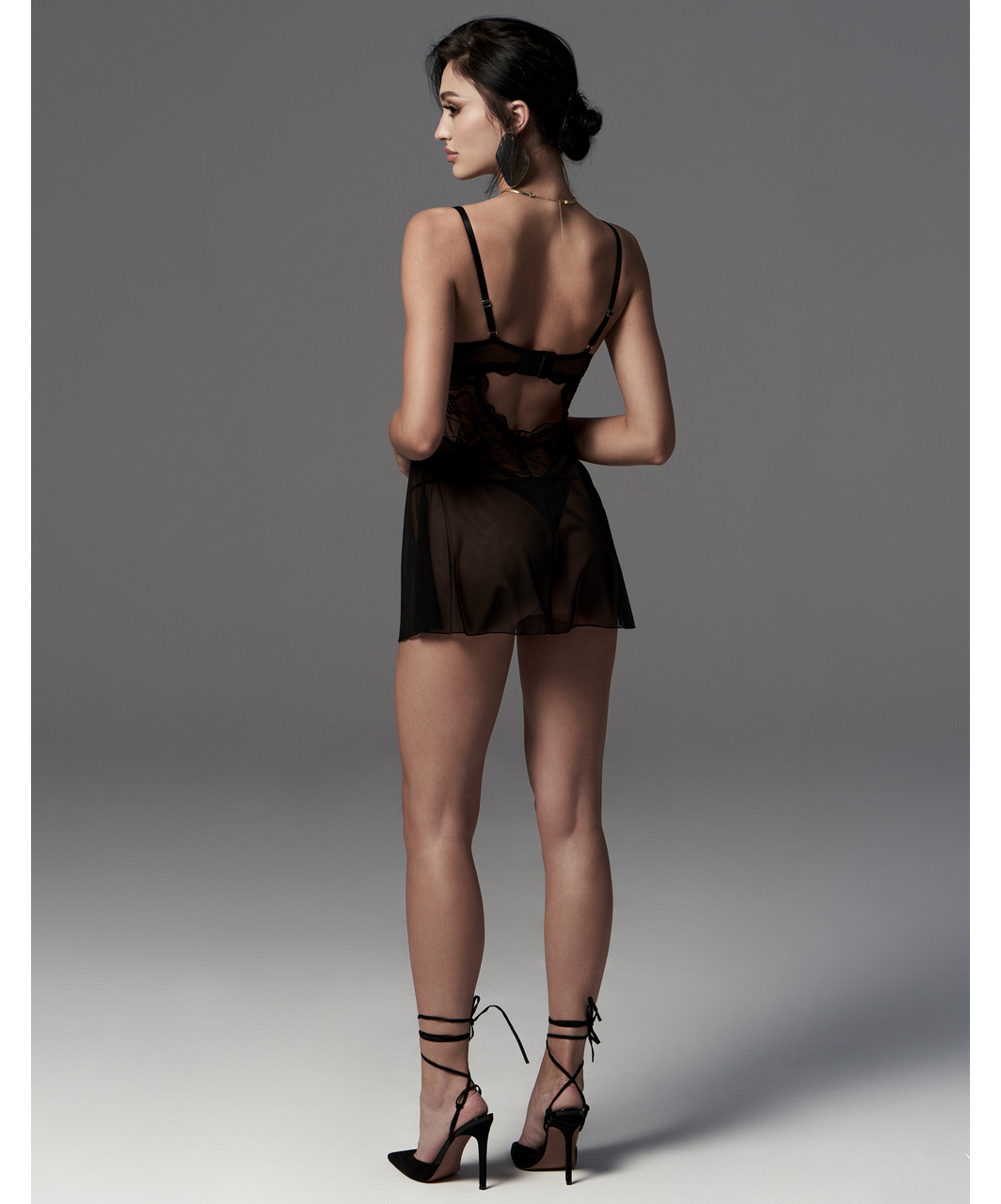Obsessive Perisia черный прозрачный беби-долл