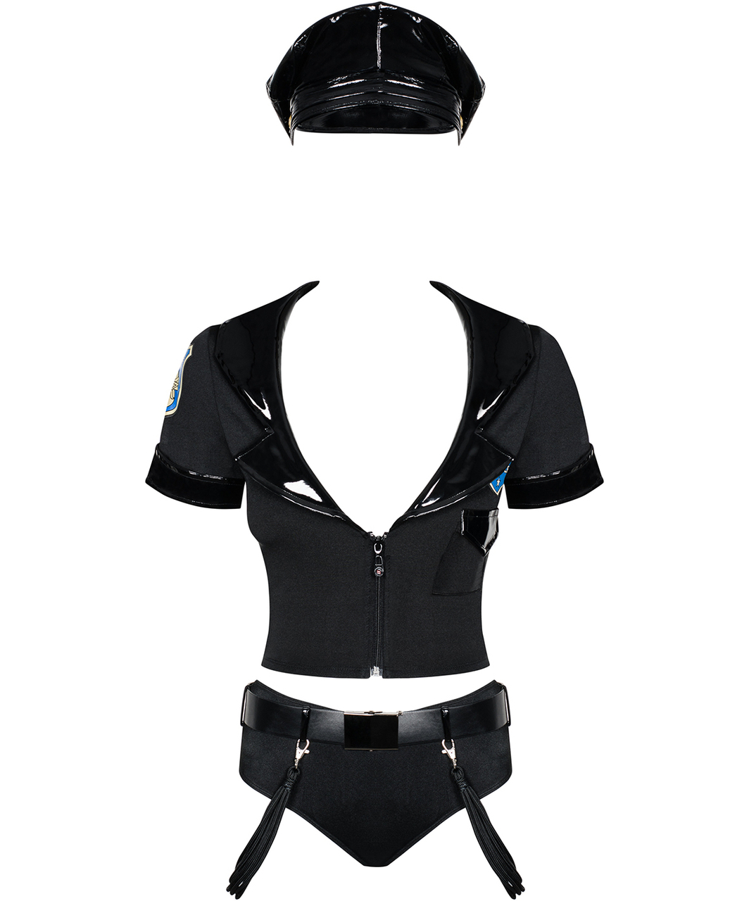 Obsessive policewoman erotic set