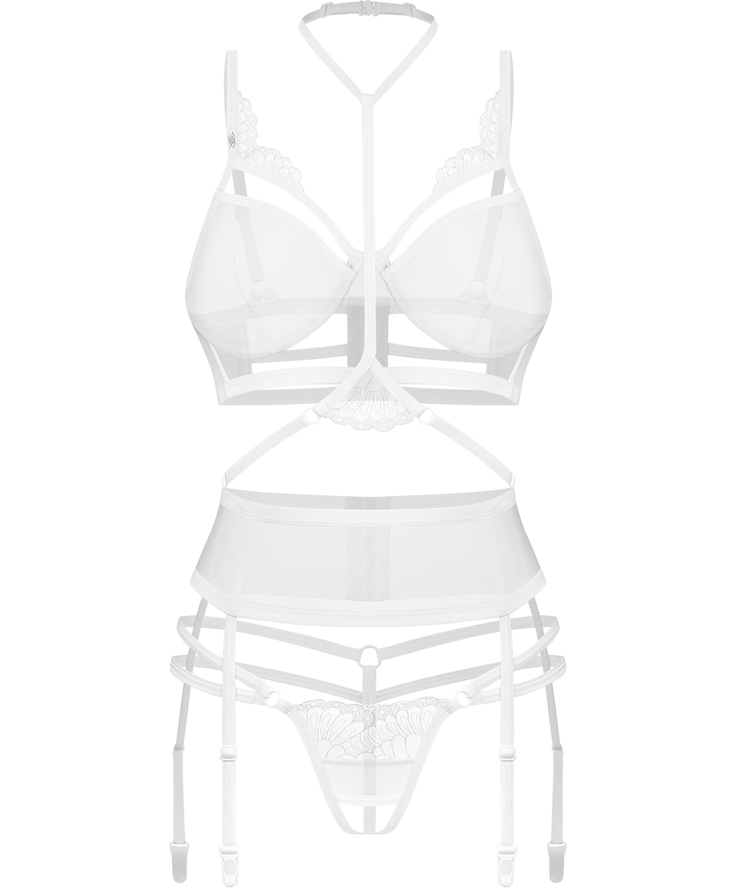 Obsessive Premisis balts apakšveļas komplekts