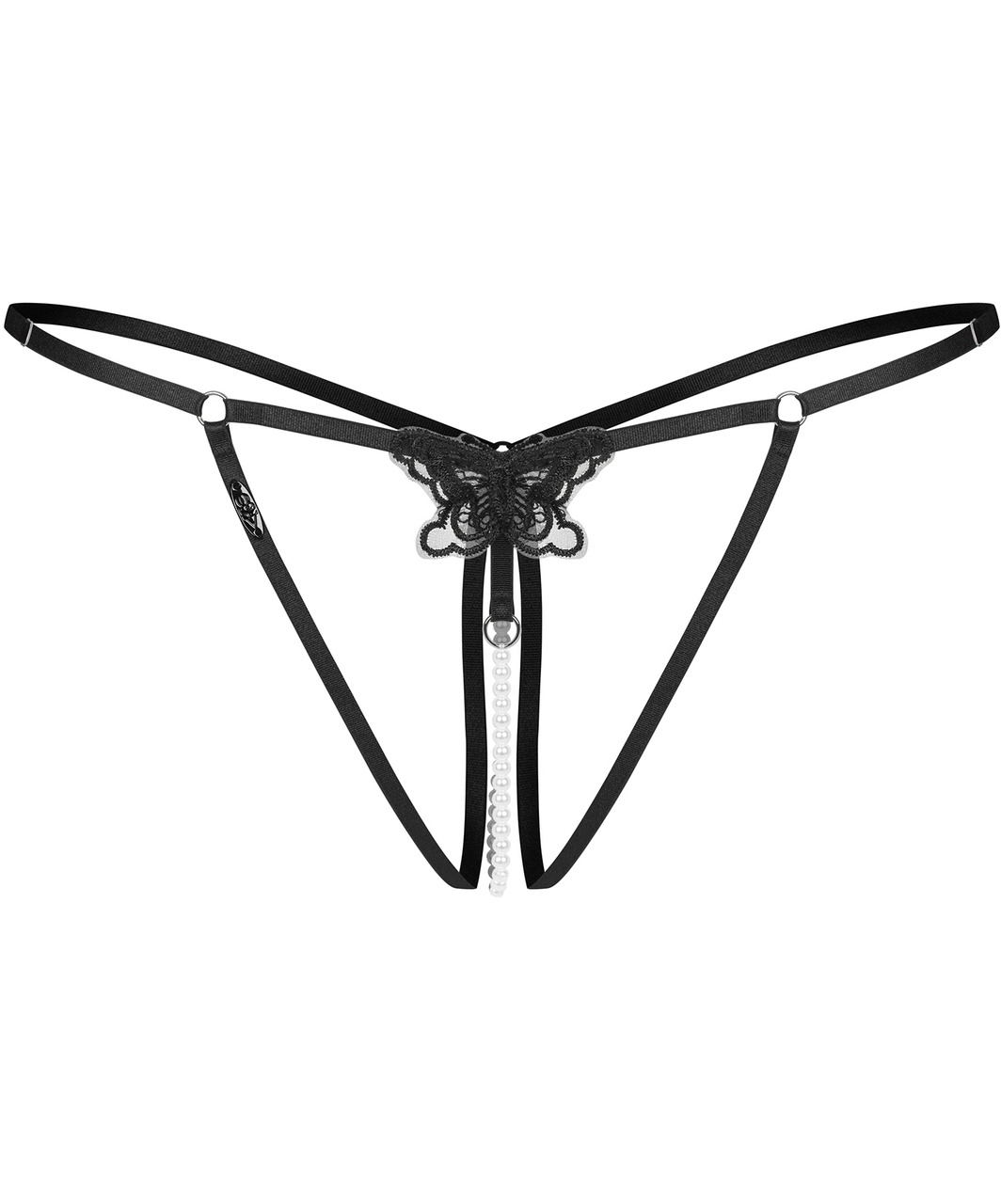 Obsessive Selisme crotchless G-string with pearls