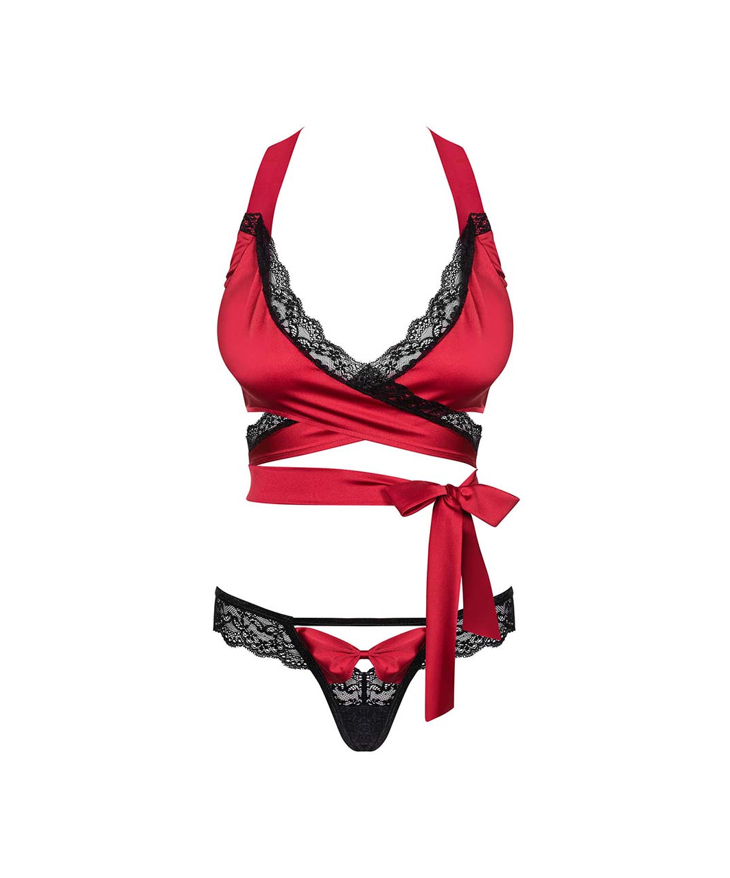 Obsessive Sensuelia red lingerie set