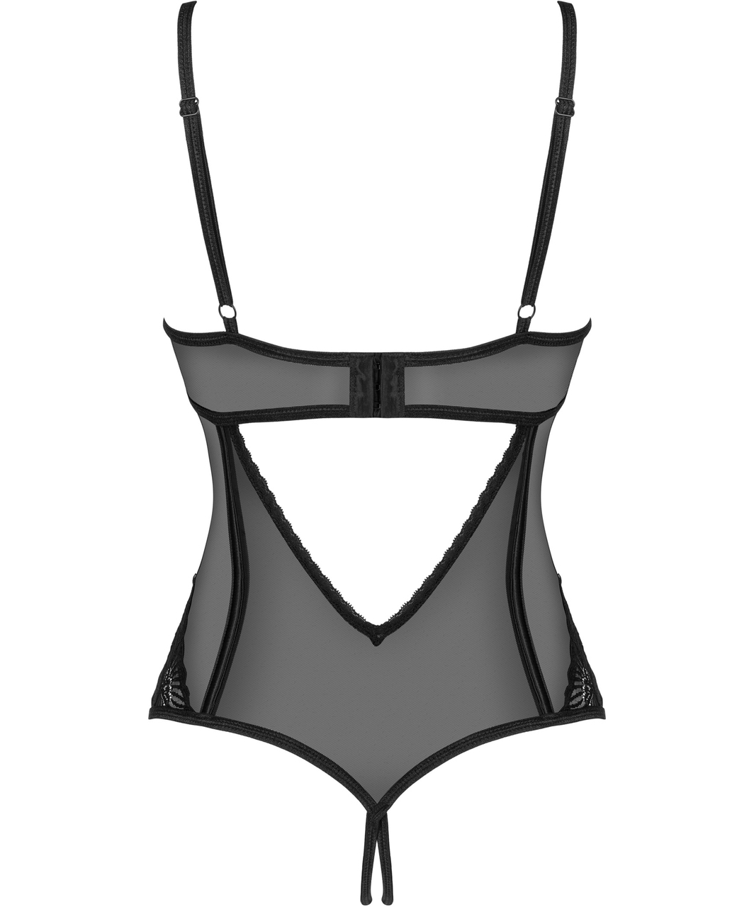 Obsessive Czarne body bez krocza Serena Love