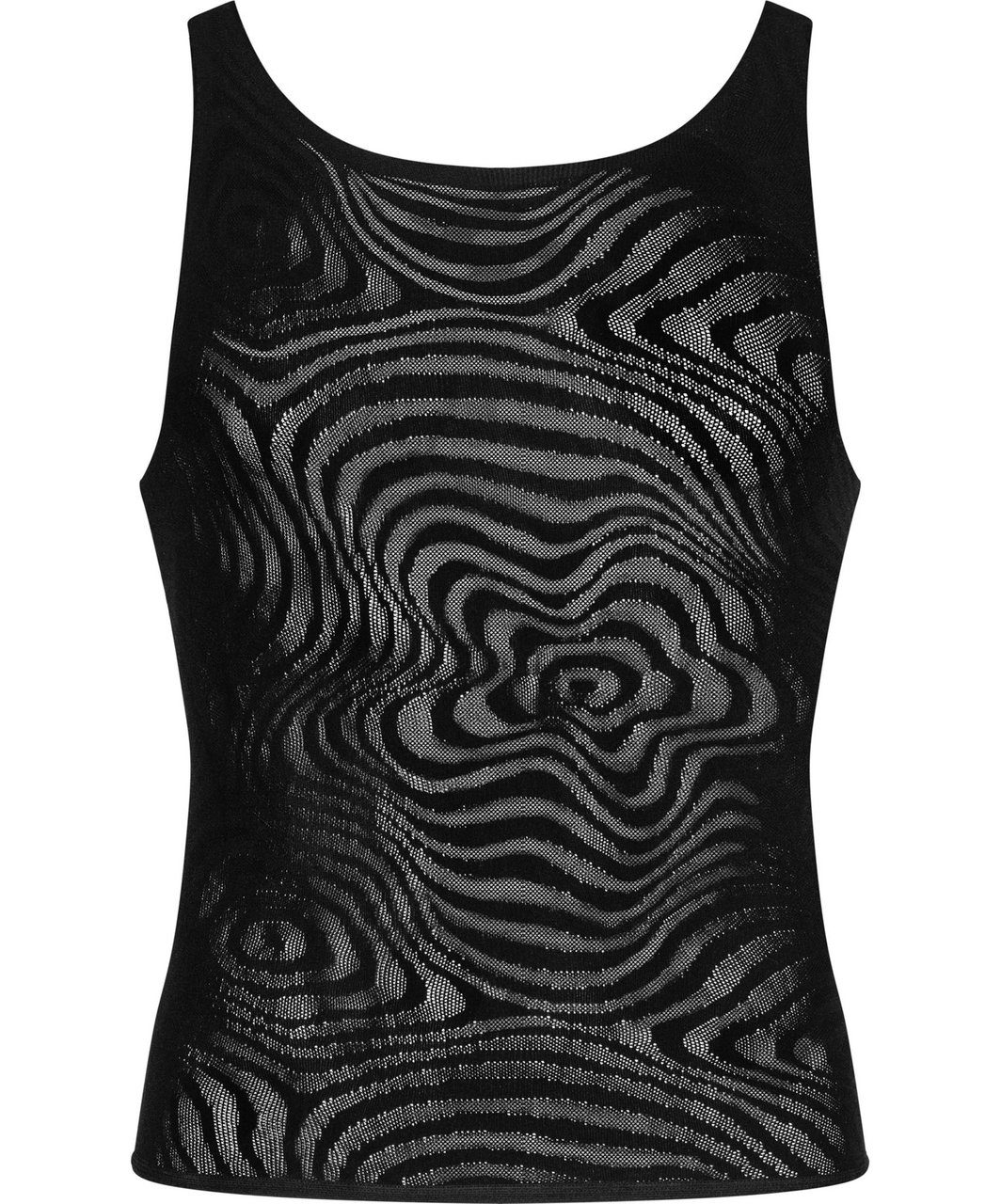 Obsessive black net tank top