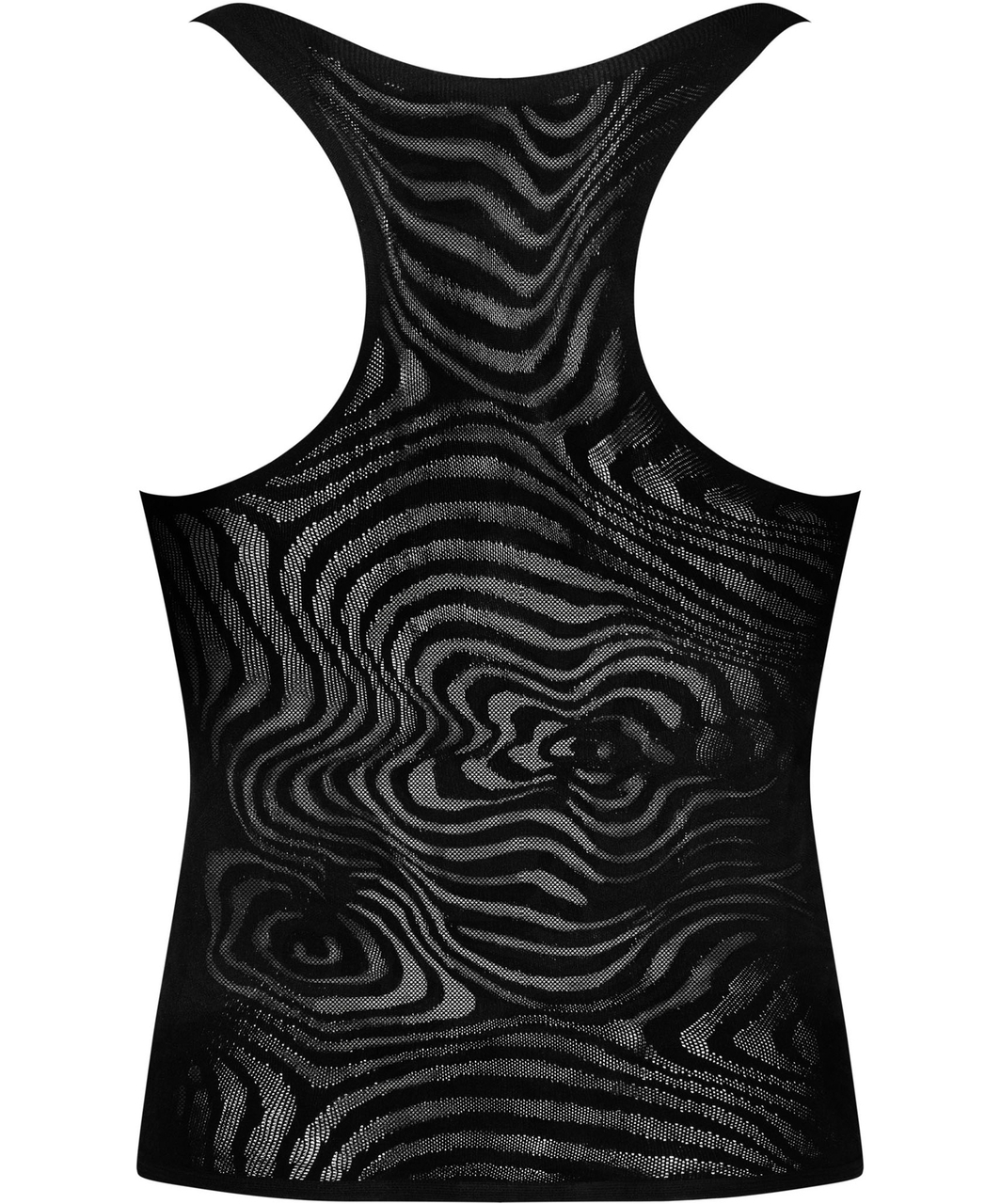 Obsessive black net tank top