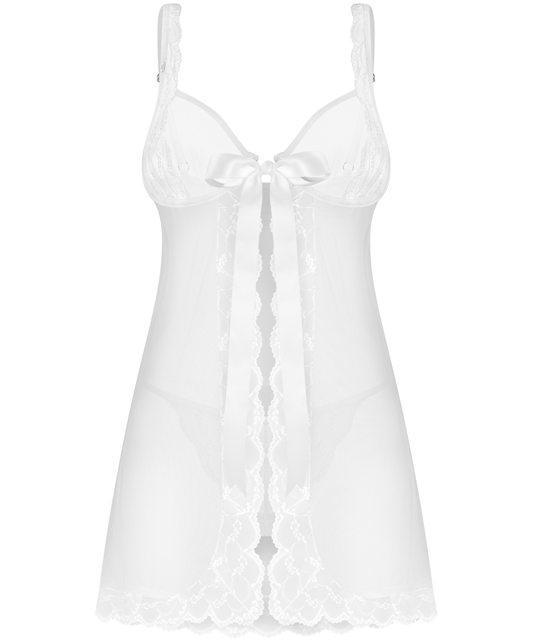 Obsessive Weddya valkoinen läpikuultava babydoll