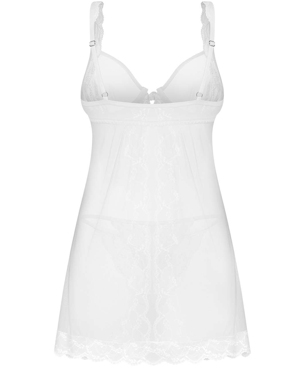 Obsessive Weddya valkoinen läpikuultava babydoll