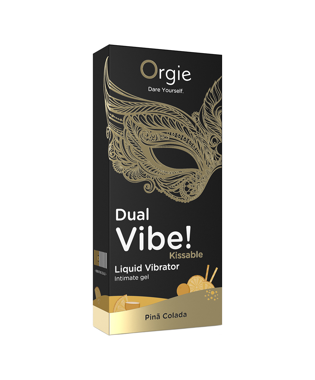 Orgie Dual Vibe! Kissable Pina Colada Orgasmi suurendav geel (15 ml)