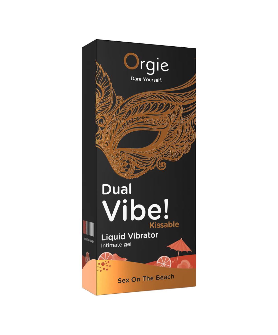 Orgie Dual Vibe! Kissable Sex On The Beach Orgasmi suurendav geel (15 ml)