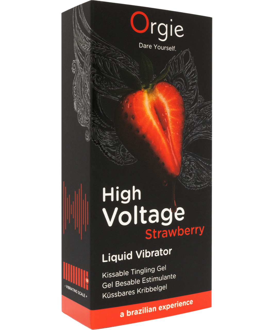 Orgie High Voltage Strawberry stimuliuojantis gelis (15 ml)