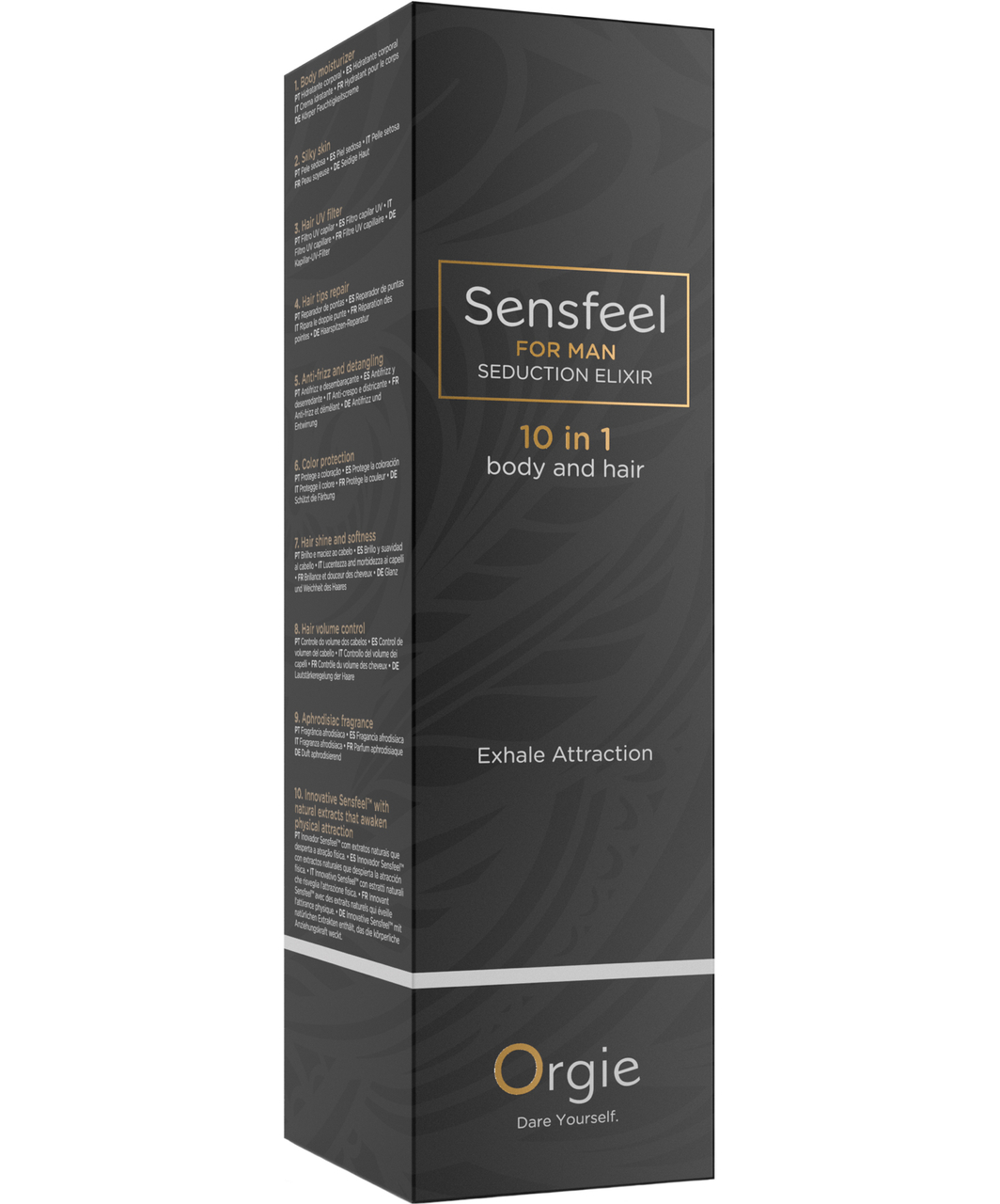Orgie "Sensfeel" kūno ir plaukų feromonų stiprintuvas vyrams (100 ml)