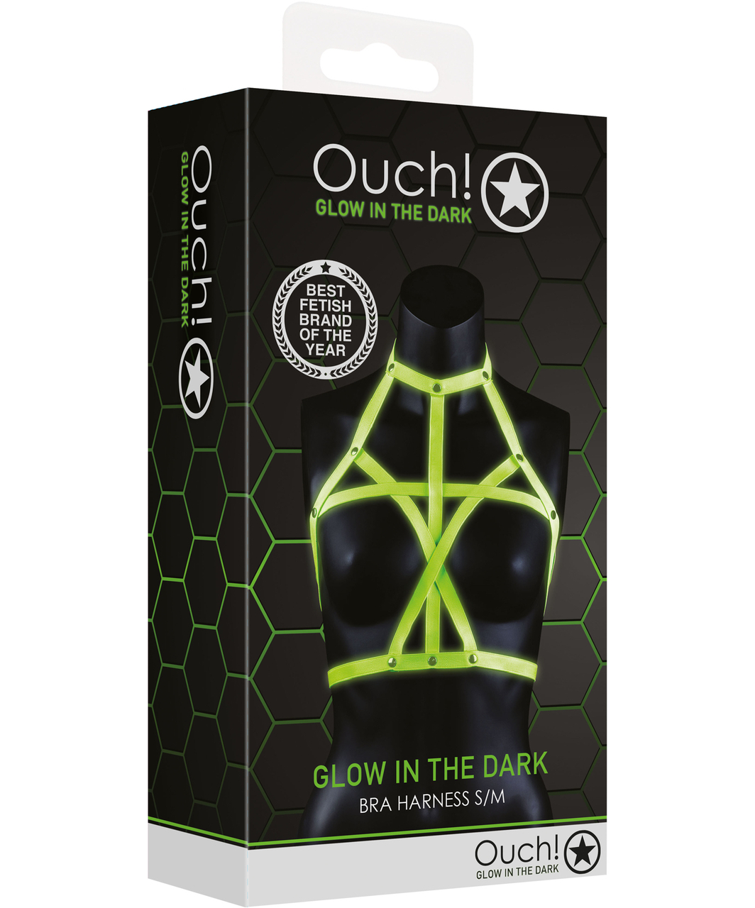 Ouch! Glow In The Dark Bralette Harness