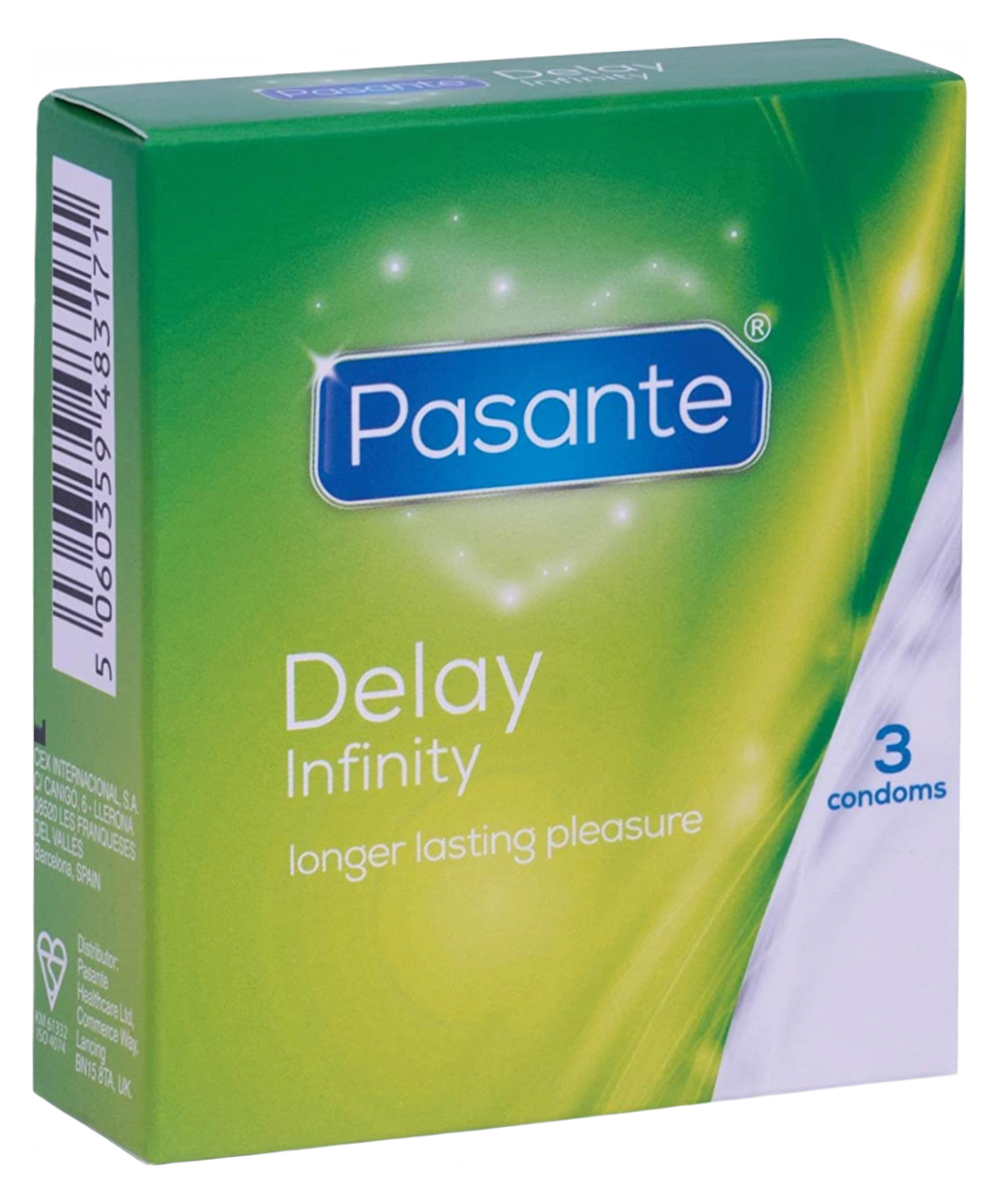 Pasante Delay Infinity condoms (3 / 12 pcs)