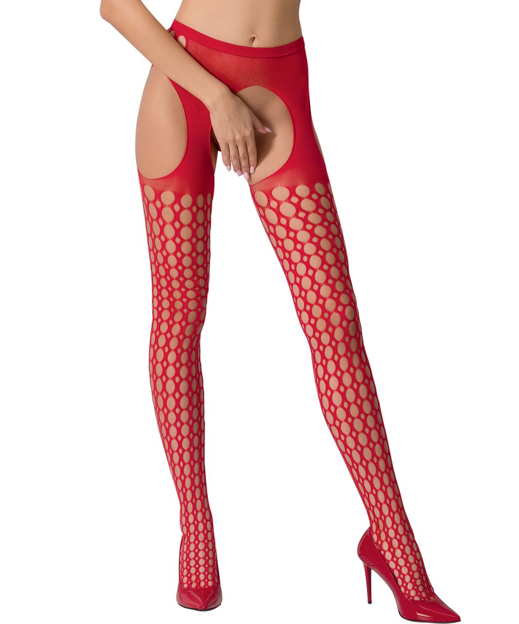 Passion S006 net crotchless tights