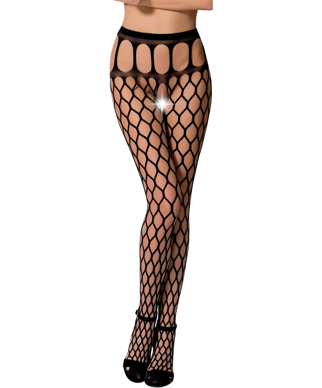 Passion S021 net crotchless tights