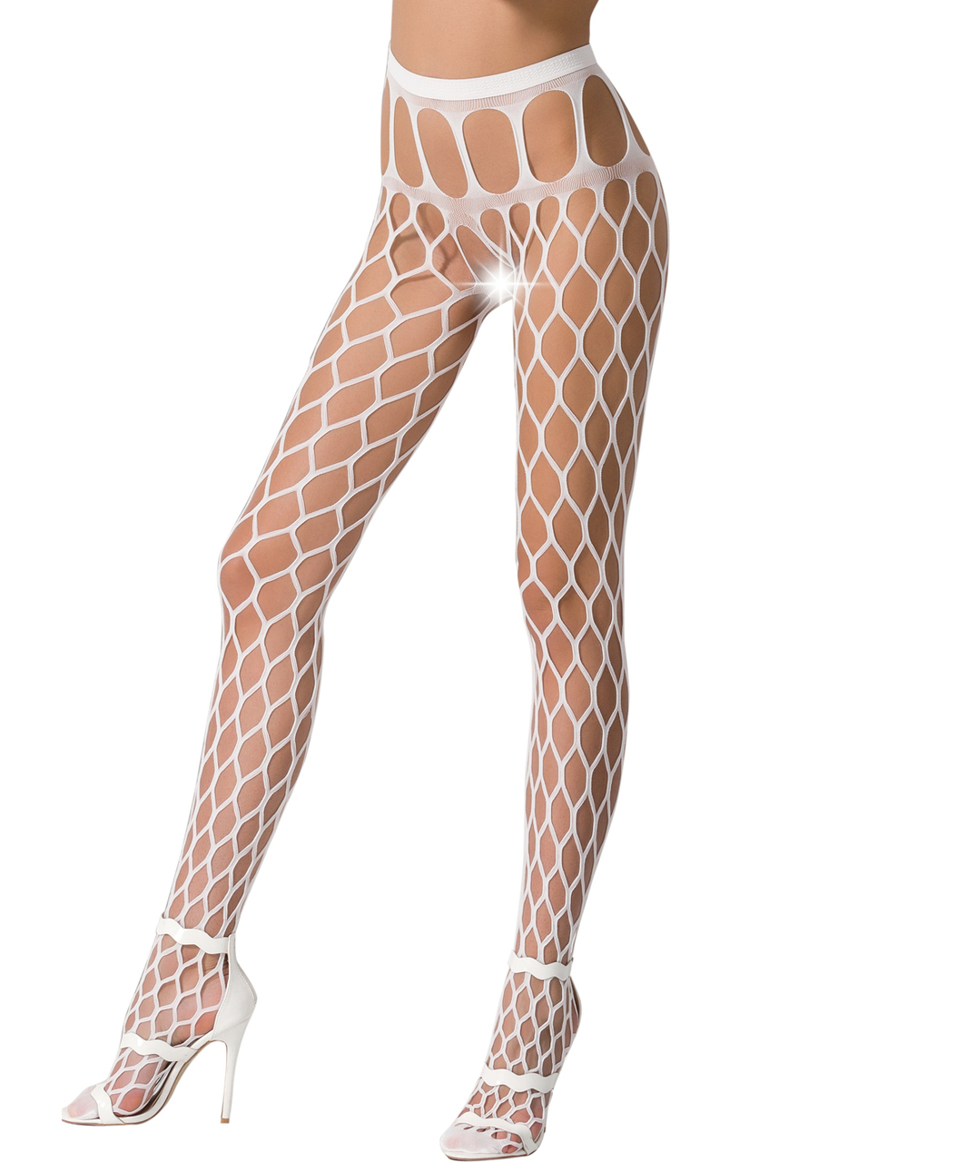 Passion S021 net crotchless tights