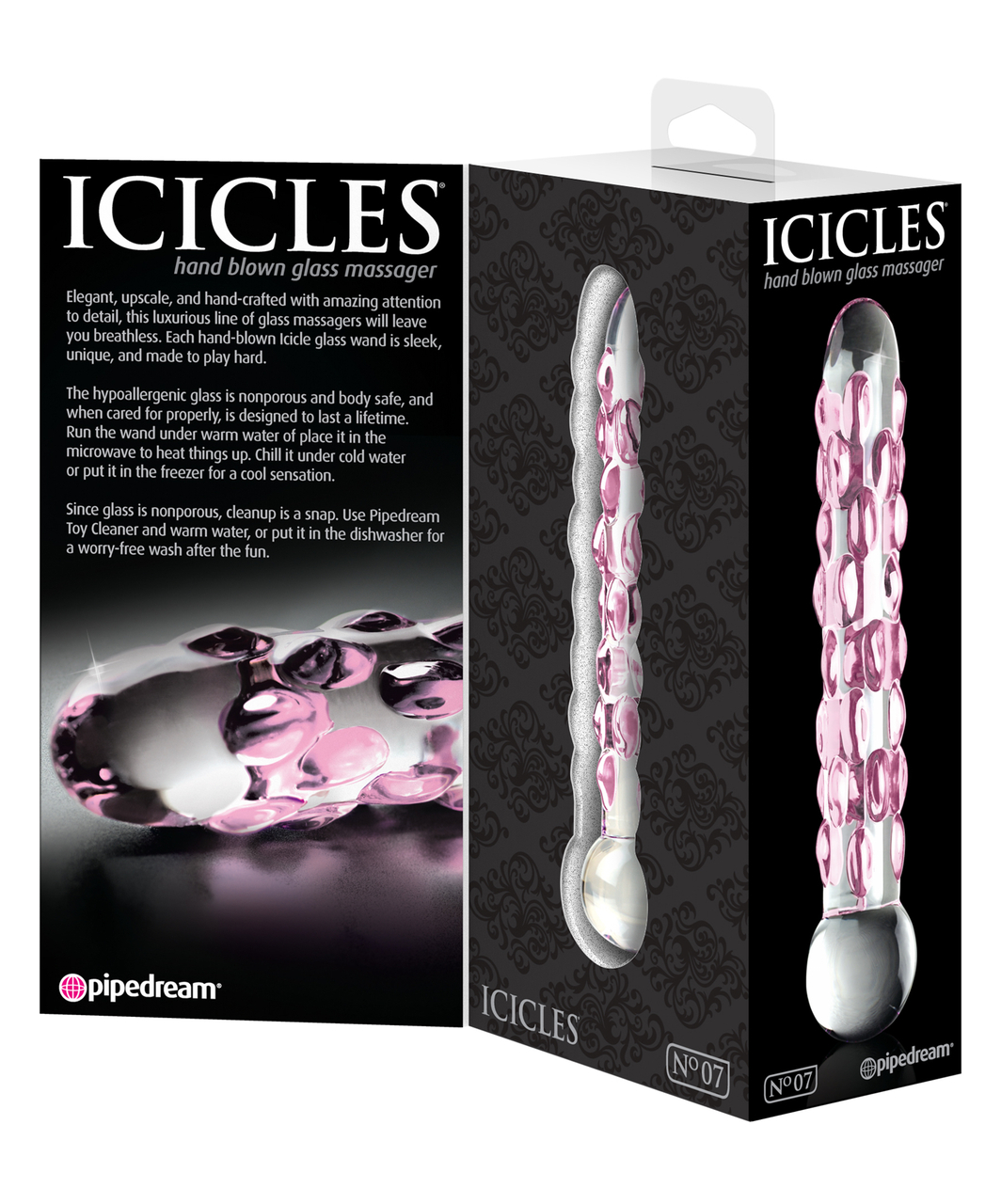 Icicles No. 7 klaasist dildo