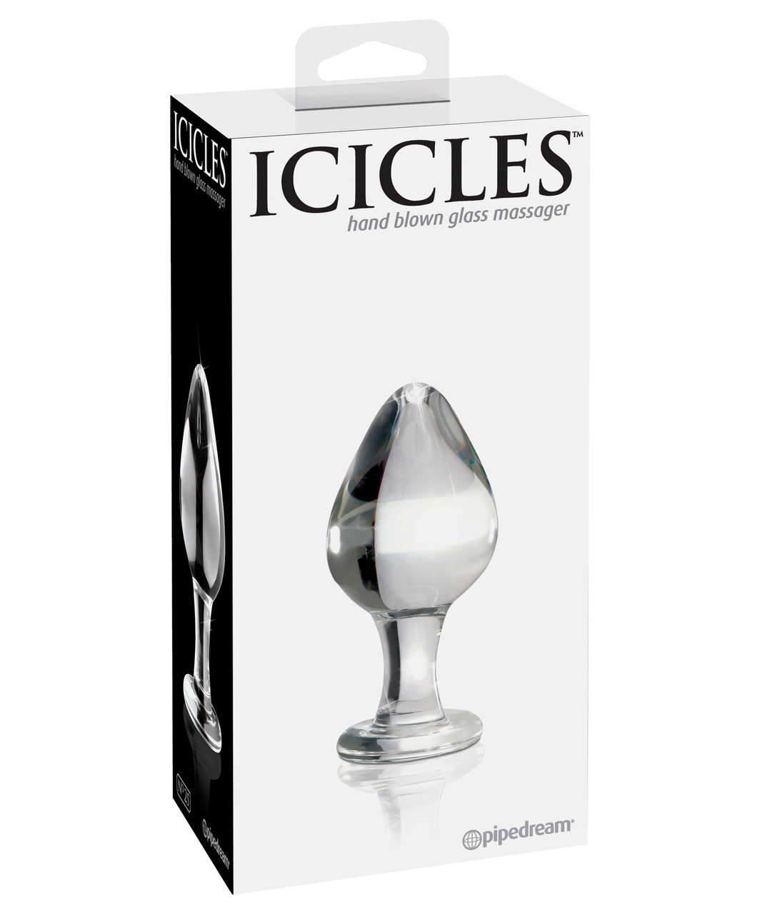 Icicles No. 25 glass butt plug