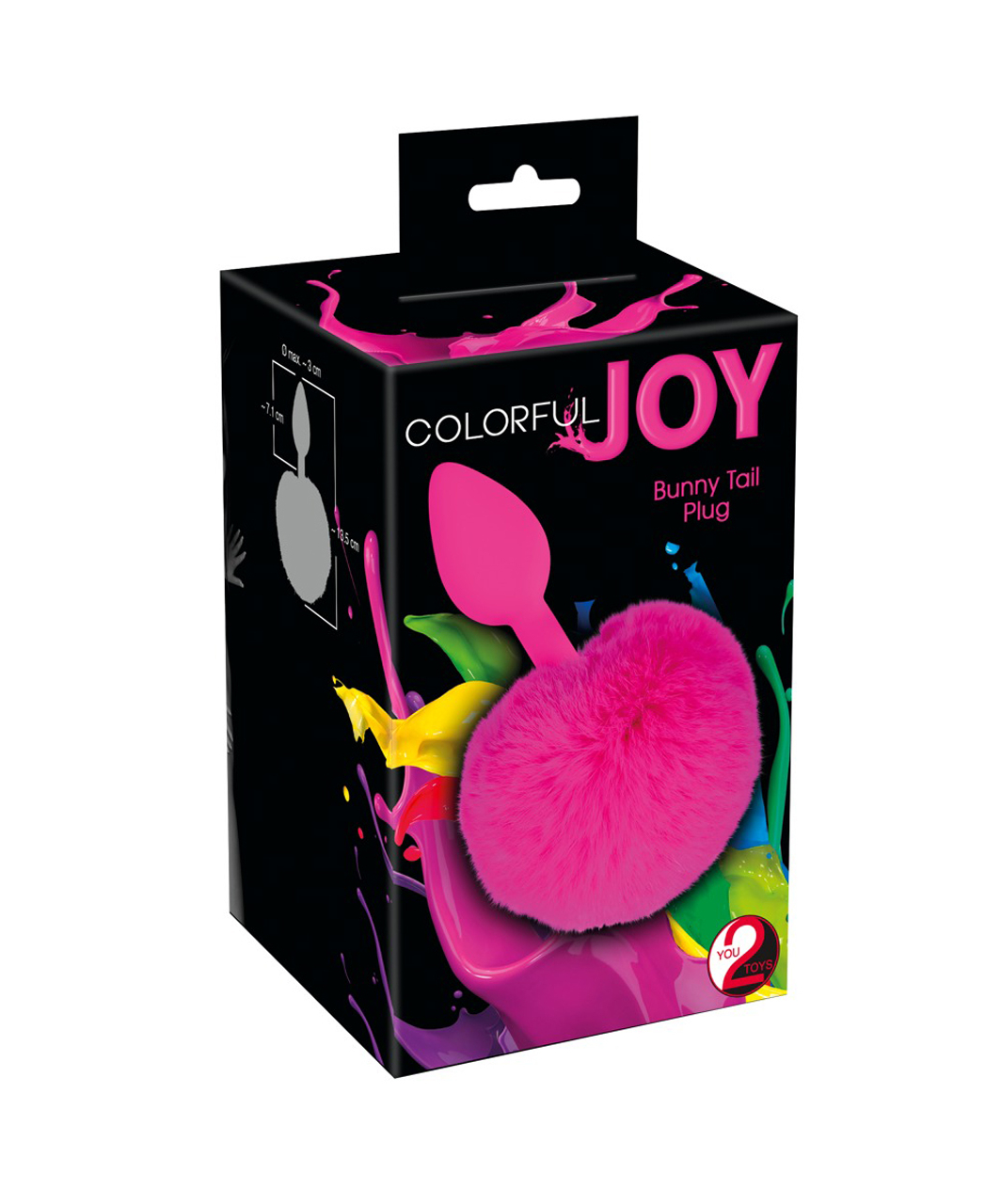 Colorful Joy Bunny Tail Plug analinis kaištis